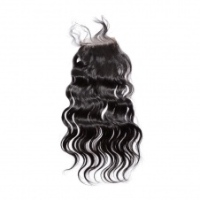 4x4 free part Swiss Lace/Transparent LACE/HD lace Natural Wave closure