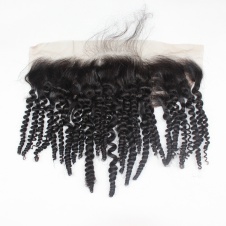 13x4 kinky curly Swiss Lace/Transparent LACE/HD lacefrontal free part closure