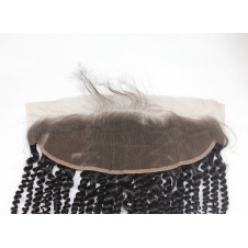 13x4 kinky curly Swiss Lace/Transparent LACE/HD lacefrontal free part closure