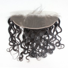 Brazilian Natural Wave Swiss Lace/Transparent Lace/HD Lace Frontal Free Part 13 x 4 inch Ear To Ear Lace Frontal Closure