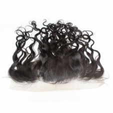 Brazilian Natural Wave Swiss Lace/Transparent Lace/HD Lace Frontal Free Part 13 x 4 inch Ear To Ear Lace Frontal Closure