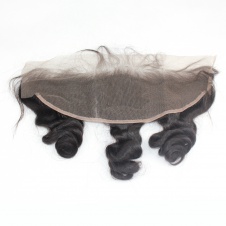 13x4 Loose Curl Swiss Lace/Transparent LACE/HD lace frontal free part closure
