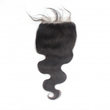 Elesis Virgin Hair Top Grade Body Wave Swiss Lace/Transparent Lace/HD Lace 5x5 Free Part Unprocessed Human hair Closure 