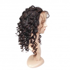 Loose Wave Full Lace Human Hair Wigs 150% Density Glueless Brazilian Virgin Hair Loose Curly Wig