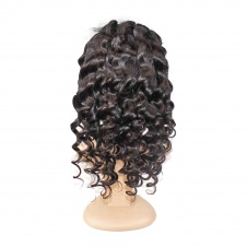 Loose Wave Full Lace Human Hair Wigs 150% Density Glueless Brazilian Virgin Hair Loose Curly Wig