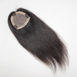4x4 Women's toupee hair pieces replacement monofilament net base with PU perimeter