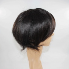 Men's toupee swiss lace base+ PU edge hair length 6inch