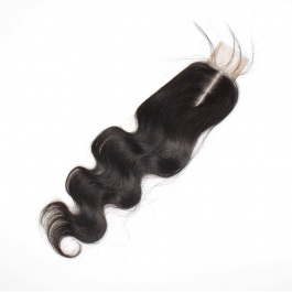 2x6 middle part lace body wave closures