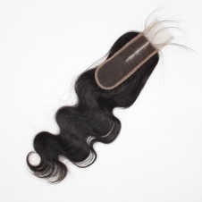 2x6 middle part lace body wave closures