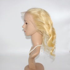 360Frontal blonde #613 body wave ear to ear frontal