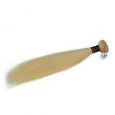 High quality 613 blonde straight human hair extensions single bundle-RST6131