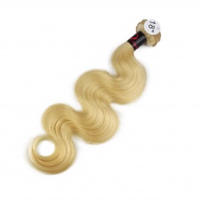 high quality 613 blonde body wave humanhair extensions single bundle-RBW6131