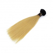 Elesis virgin hair darkroot blonde virgin hair 1b/613 straight hair extensions 1pcs 10
