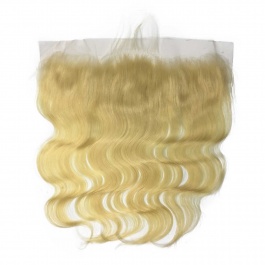 613 Platinum Blonde Body Wave Human hair Pre Plucked 13x4 Frontal Lace