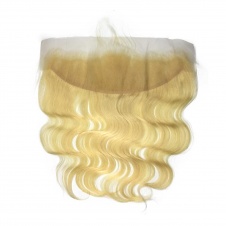 613 Platinum Blonde Body Wave Human hair Pre Plucked 13x4 Frontal Lace