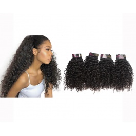 Elesis Virgin Hair Top Raw grade bundle weft  4 Bundles Jerry Curly-RJC4