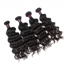 4 Bundles Virgin grade Elesis Virgin Hair Natural Wave Weave Virgin Human Hair