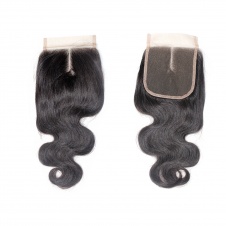Elesis Hair Brazilian Body Wave 4x4 Swiss Lace/ Transparent Lace/ HD Lace/ Silkbase Closure 100% Human Virgin Hair