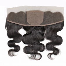 Swiss Transparent Lace/HD Lace 13 x 4 PrePlucked Frontal Brazilian Virgin Hair Body Wave Raw Hair-FB134