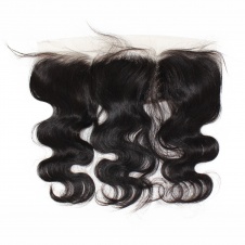 Swiss Transparent Lace/HD Lace 13 x 4 PrePlucked Frontal Brazilian Virgin Hair Body Wave Raw Hair-FB134