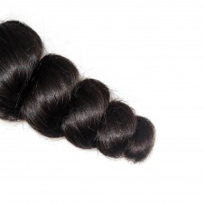 Virgin grade Elesis Virgin Hair Product 1 piece Loose Curl Human Virgin Hair Extensions