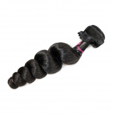 Virgin grade Elesis Virgin Hair Product 1 piece Loose Curl Human Virgin Hair Extensions