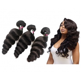Hot Selling Virgin Grade Human Virgin Hair Loose Curly 3 Bundles 300g