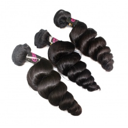 Hot Selling Virgin Grade Human Virgin Hair Loose Curly 3 Bundles 300g