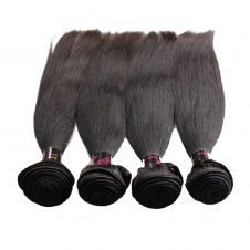 4 Bundles Virgin grade Elesis Virgin Hair Human Virgin Straight Hair Weaves-RST4