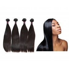 4 Bundles Virgin grade Elesis Virgin Hair Human Virgin Straight Hair Weaves-RST4
