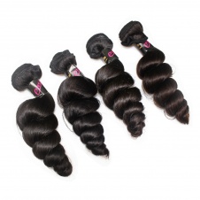 4 Bundles Virgin grade Elesis Virgin Hair Loose Curl Bouncy Virgin Hair