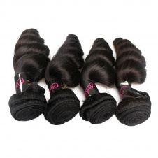 4 Bundles Virgin grade Elesis Virgin Hair Loose Curl Bouncy Virgin Hair