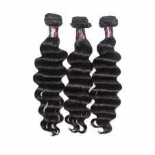 Elesis Virgin Hair Product TOP grade Raw Hair Loose Wave Weave  3 Bundles 300g