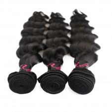 Elesis Virgin Hair Product TOP grade Raw Hair Loose Wave Weave  3 Bundles 300g