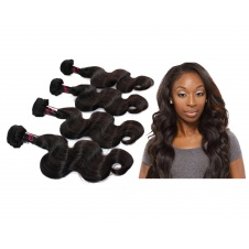 4 Bundles Virgin grade Elesis Virgin Hair Human Virgin Body Wave Natural Black