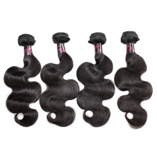 4 Bundles Virgin grade Elesis Virgin Hair Human Virgin Body Wave Natural Black
