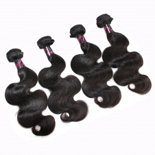 4 Bundles Virgin grade Elesis Virgin Hair Human Virgin Body Wave Natural Black