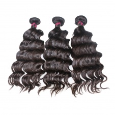 Hot Selling Virgin Grade Natural Wave Virgin hair Wavy Human Hair 3 Bundles 300g