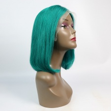 short bob wigs shoulder length womens short wig straight cosplay bob wig for girl costume wigs Teal color