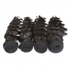 100% cuticle aligned donor hair steam processed loose wave Peruvian Raw hair Bundle Deals 4pcs with 4x4 Lace Closure