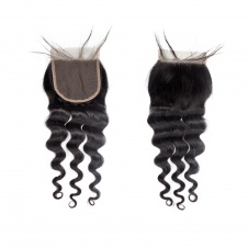 100% cuticle aligned donor hair steam processed loose wave Peruvian Raw hair Bundle Deals 4pcs with 4x4 Lace Closure