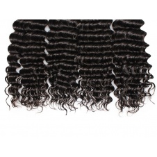 Raw Virgin Brazilian Deep Wave Hair 4Bundles with 4x4closure Unprocessed Virgin Brazilian Human Hair Natural Color