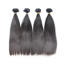 ElesisHair Brazilian Raw Virgin Hair Silky Soft Straight 4 Bundles with  Lace Clousre 4x4 Swiss Lace
