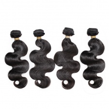 Brazilian Raw Virgin Hair Body Wave 4bundles with Swiss Lace 4x4 closure 