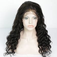 Elesis Virgin Hair 130% Density Brazilian Remy Hair Full Lace Wigs Loose Wave Virgin Human Hair  Lace Wigs