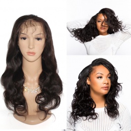 150% Density Full Lace Wig Human Hair  Brazilian Body Wave Virgin Hair lace Wigs with Baby Hair for Black Women