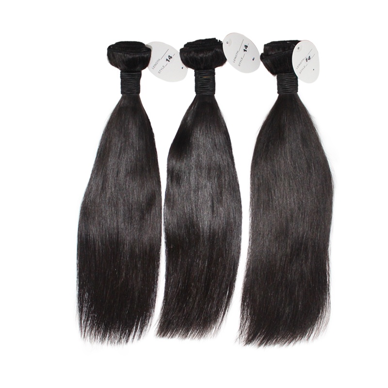 Elesis hair Cheap price Remy hair natural color #1b straight 3 bundles