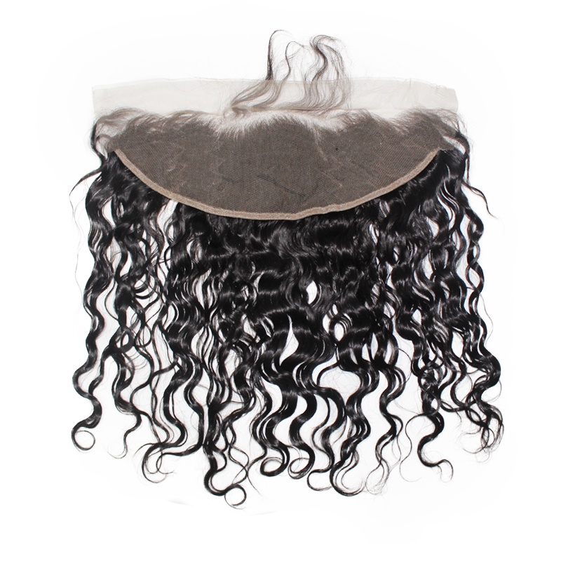 13x4 Remy Hair Natural Wave Lace Frontal Closure Free part