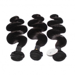 Elesis hair extensions 100% Remy Human hair 1B color wavy body wave 3bundles deal