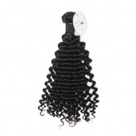 Elesis hair extensions 100% Remy Human hair Deep wave bundles 1piece natural color